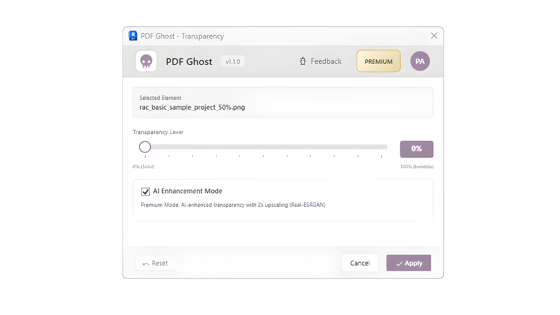PDF Ghost, plugin for Revit 2021 to 2026
